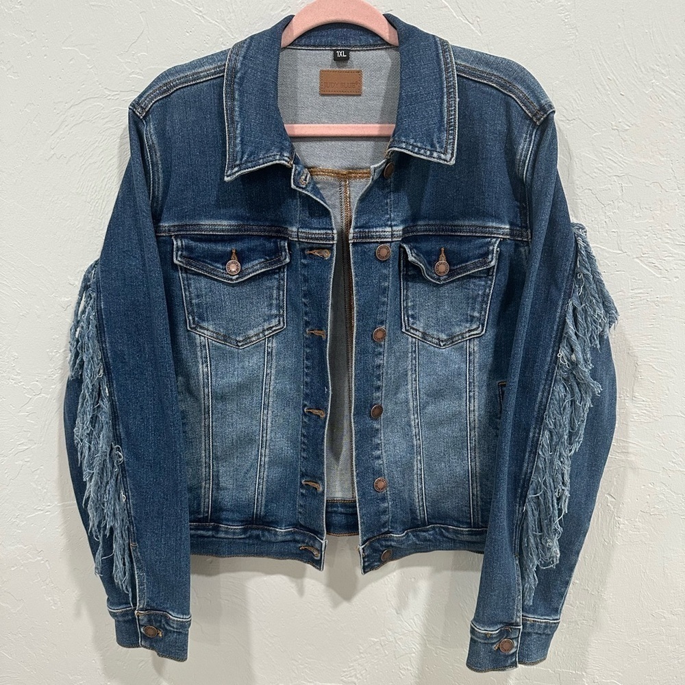 Judy Blue Fringe Jean Jacket